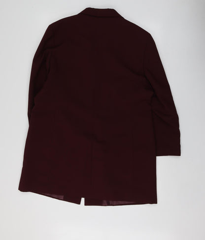 Classics Womens Purple  Polyester Jacket Suit Jacket Size 18