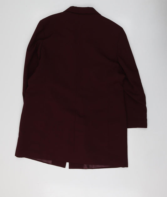 Classics Womens Purple  Polyester Jacket Suit Jacket Size 18