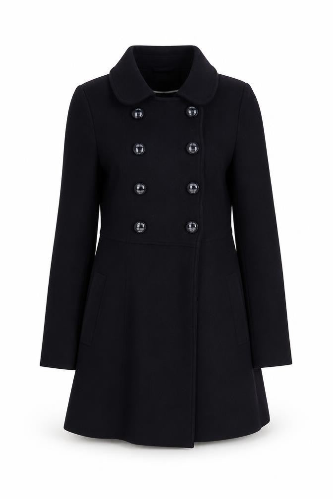 Womens UK Size 10 George Blue Overcoat