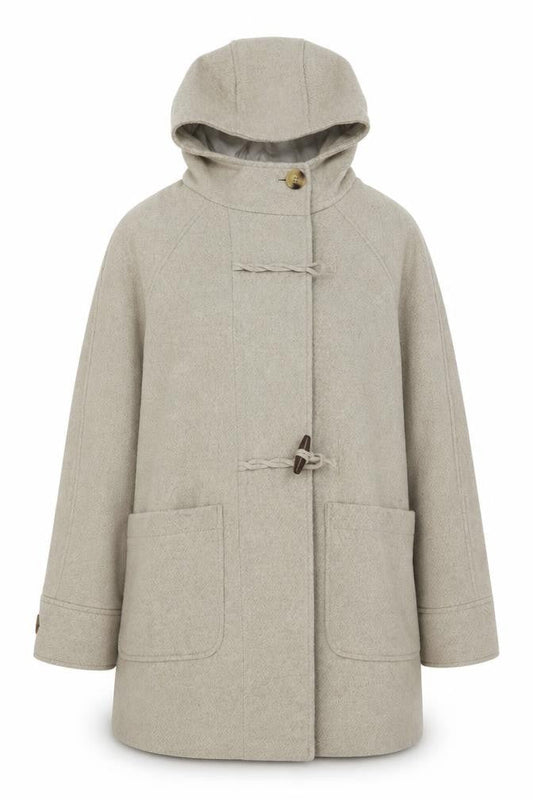 Womens UK Size 8 M&S Beige Pea Coat