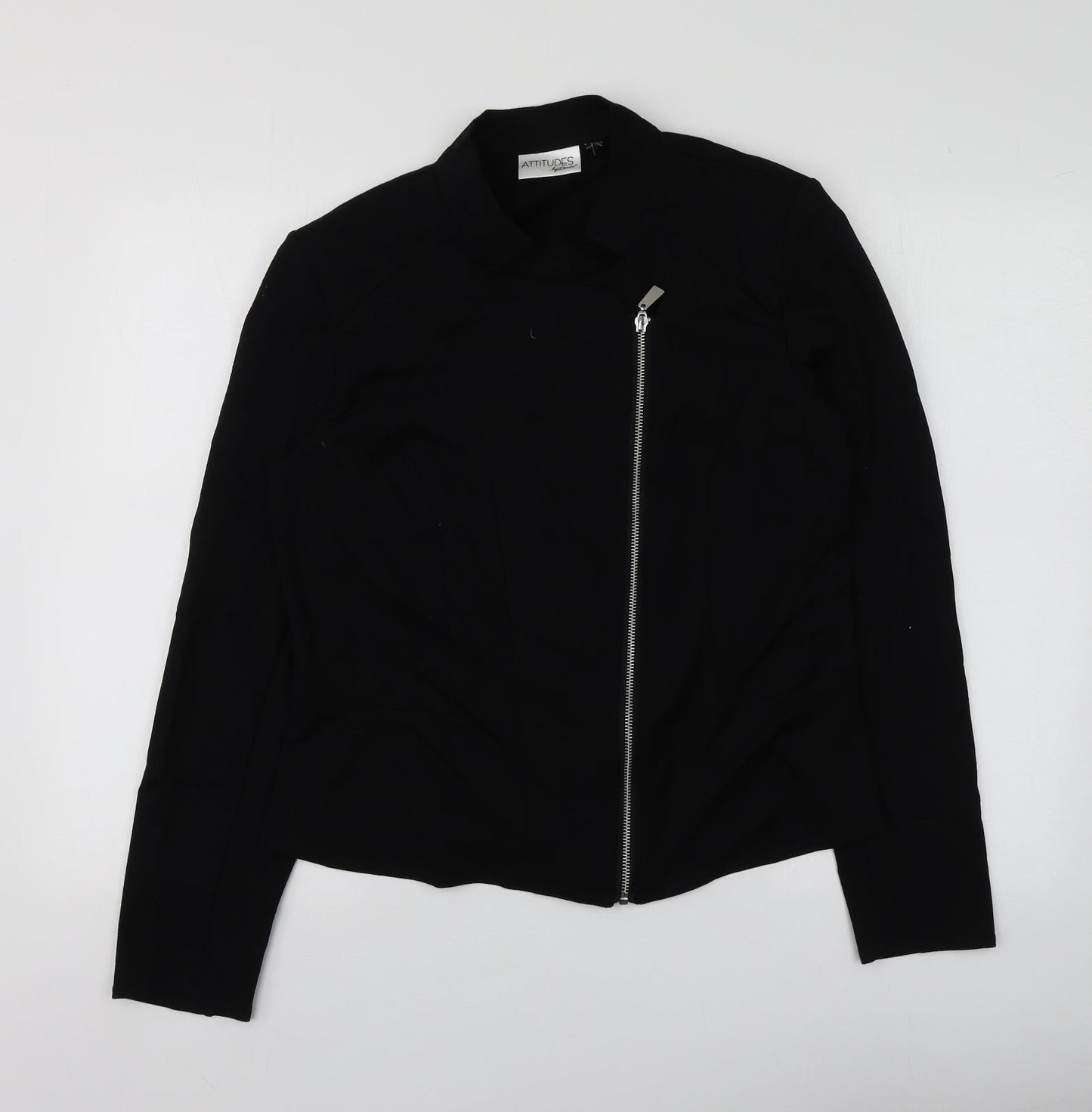 Attitudes Womens Black   Jacket Blazer Size S