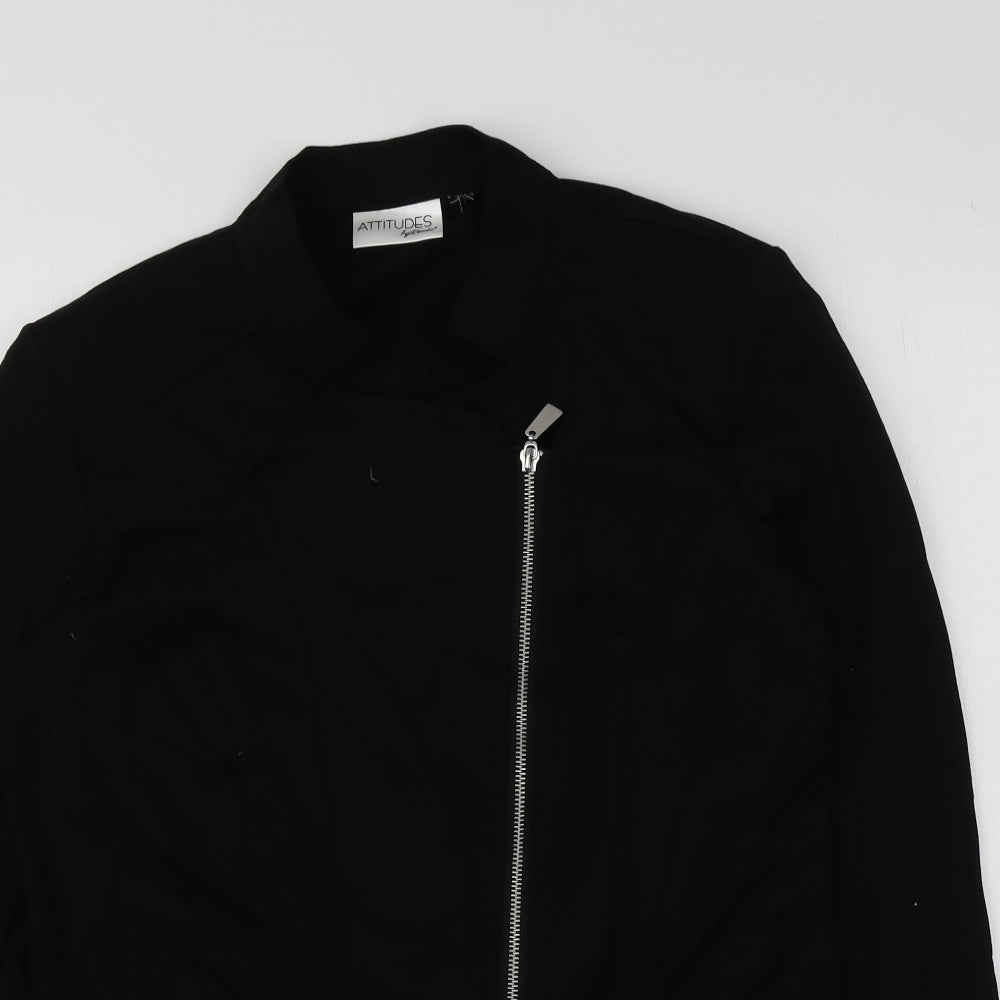 Attitudes Womens Black   Jacket Blazer Size S