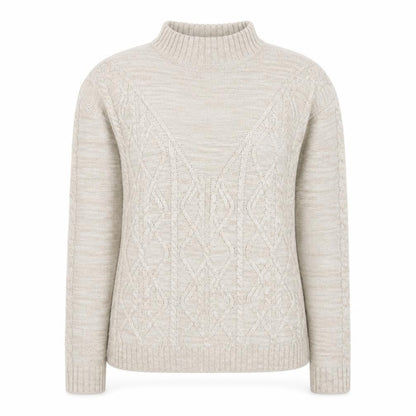 Womens UK Size S Papaya Beige Pullover Jumper