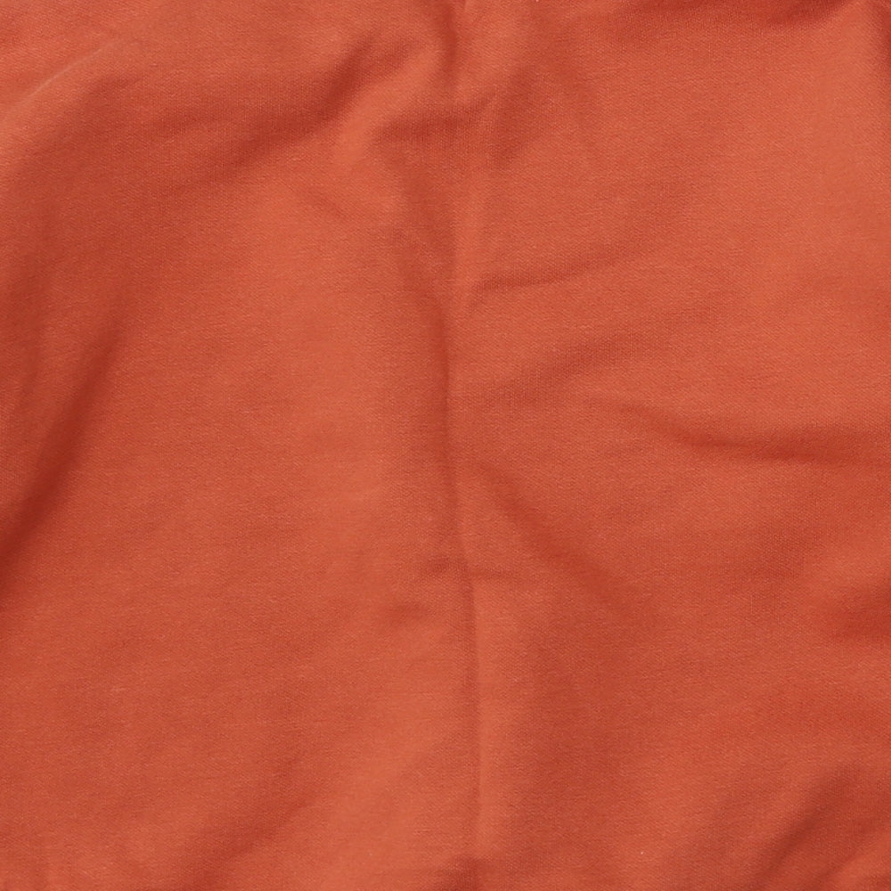 George Girls Orange  Cotton Pullover Hoodie Size 10 Years