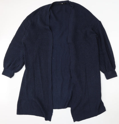 Womens UK Size 14 Very Blue Cardigan Jumper