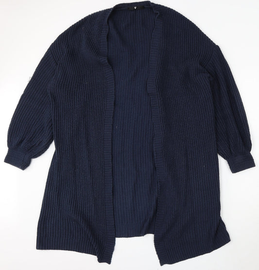 Womens UK Size 14 Very Blue Cardigan Jumper