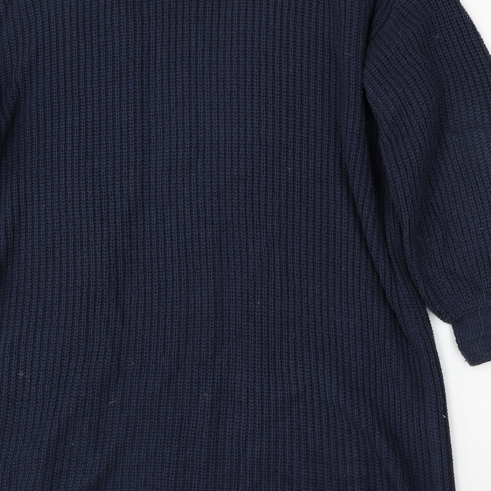 Womens UK Size 14 Very Blue Cardigan Jumper
