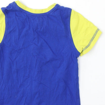 Nickelodeon Boys Blue  Cotton Basic T-Shirt Size 2-3 Years Round Neck  - Paw Patrol