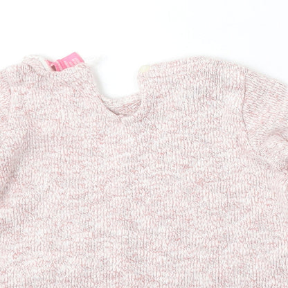 Young Dimension Girls Pink  Cotton Pullover Jumper Size 12-18 Months