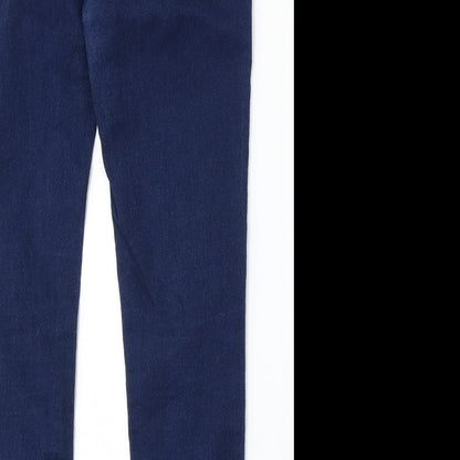 Denim Co Womens Blue  Cotton Skinny Jeans Size 14 L28 in Regular