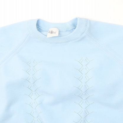 Womens UK Size M Preworn Blue Pullover Jumper