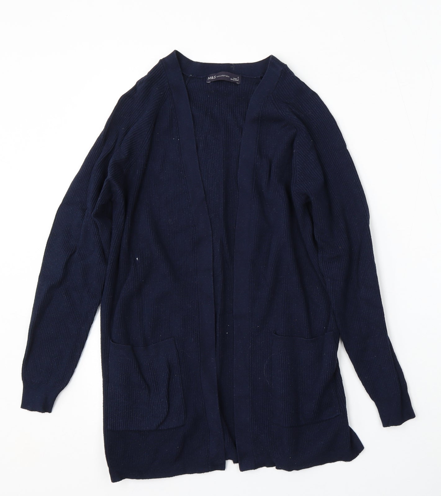 Womens UK Size S Marks and Spencer Blue Cardigan Jumper
