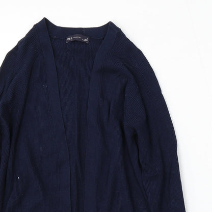 Womens UK Size S Marks and Spencer Blue Cardigan Jumper