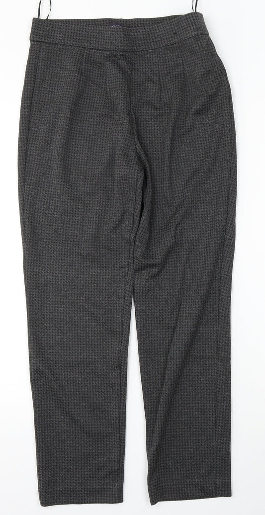 Womens UK Size 10 Marks and Spencer Regular Fit  Grey Trousers