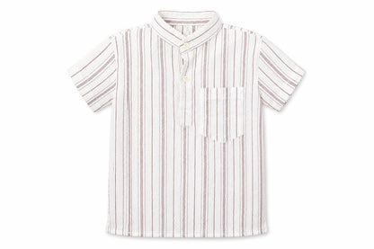 Di Fa Baby White Striped Cotton Basic Polo Size 24 Months Collared Button