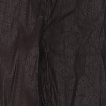 Womens UK Size 12 NEXT Regular Fit Pedal Pusher Brown Trousers