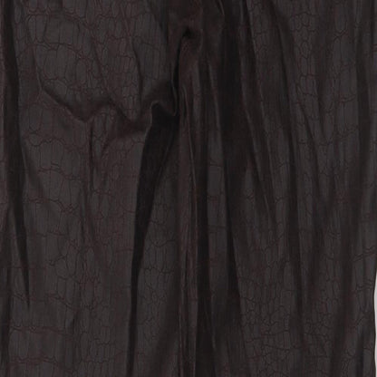 Womens UK Size 12 NEXT Regular Fit Pedal Pusher Brown Trousers