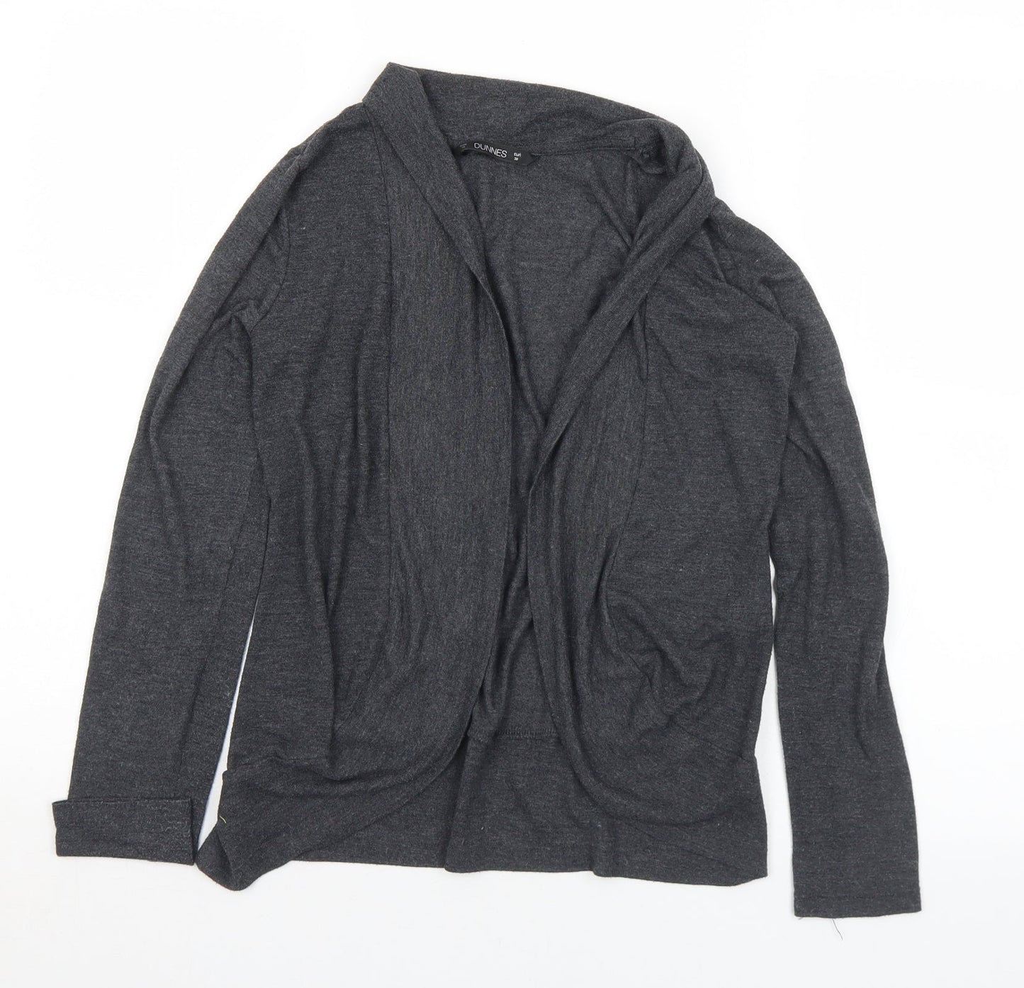 Womens UK Size 10 Dunnes Stores Grey Cardigan Jumper