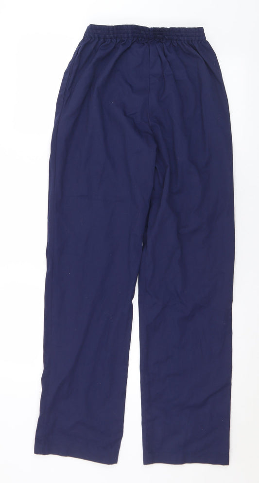 Boyd Cooper Mens Blue  Polyester Trousers  Size 24 in L29 in Regular Button