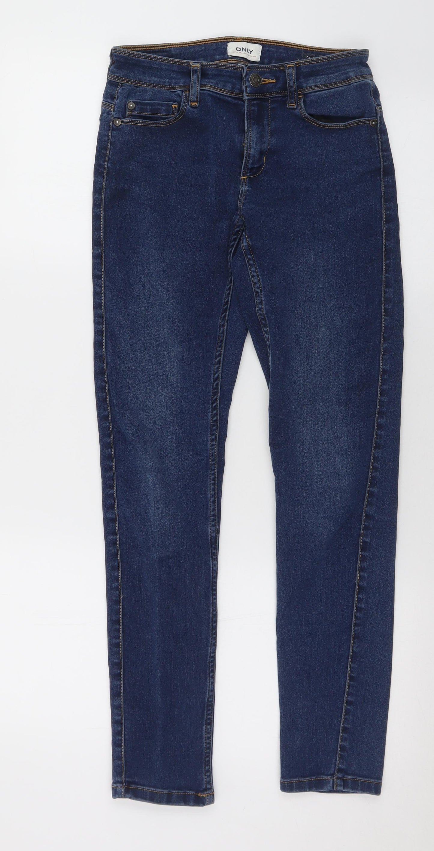 Only Womens Blue  Cotton Skinny Jeans Size 26 in L29 in Slim Button