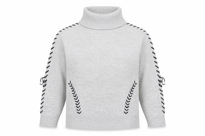 Dorothy Perkins Womens Grey Roll Neck  Acrylic Pullover Jumper Size 12