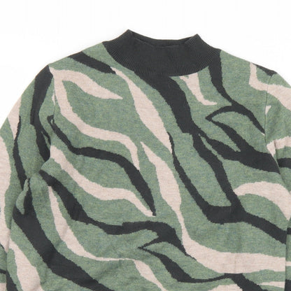 Womens UK Size S Marks and Spencer Green Pullover Jumper