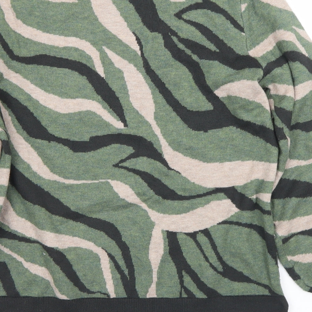 Womens UK Size S Marks and Spencer Green Pullover Jumper