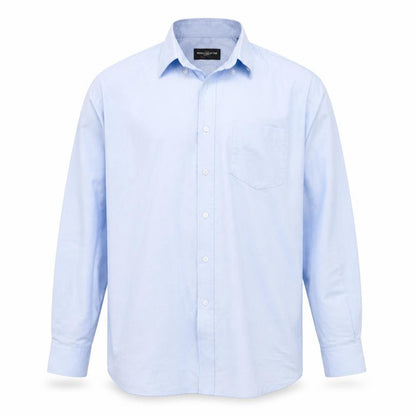 Mens UK Size 15.5 Russell Blue  Button-Up Long Sleeve Casual Shirt