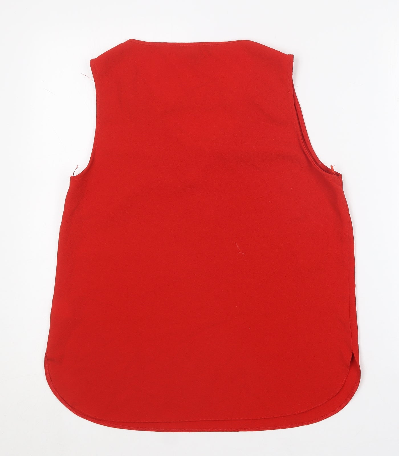 Primark Womens Red  Polyester Basic Blouse Size 12 V-Neck