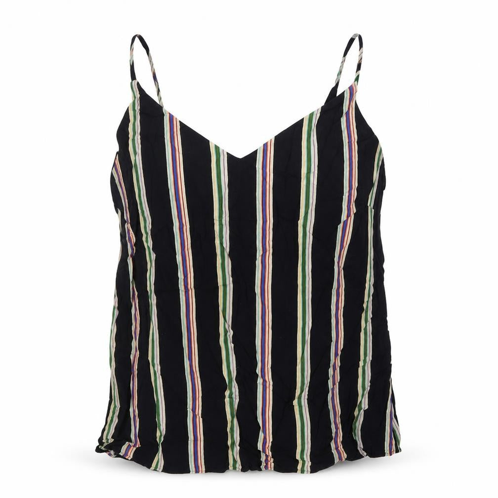 Womens UK Size 14 F&F Black Camisole T-Shirt
