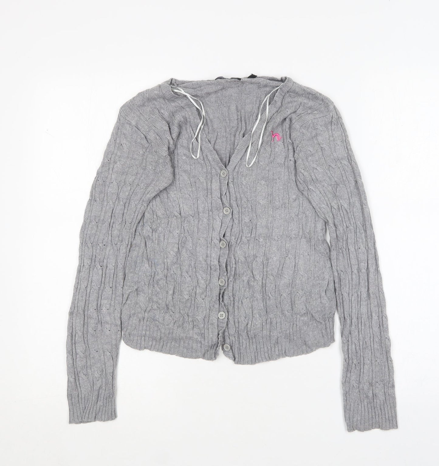 Womens UK Size XS Brave Soul Grey Cardigan Jumper