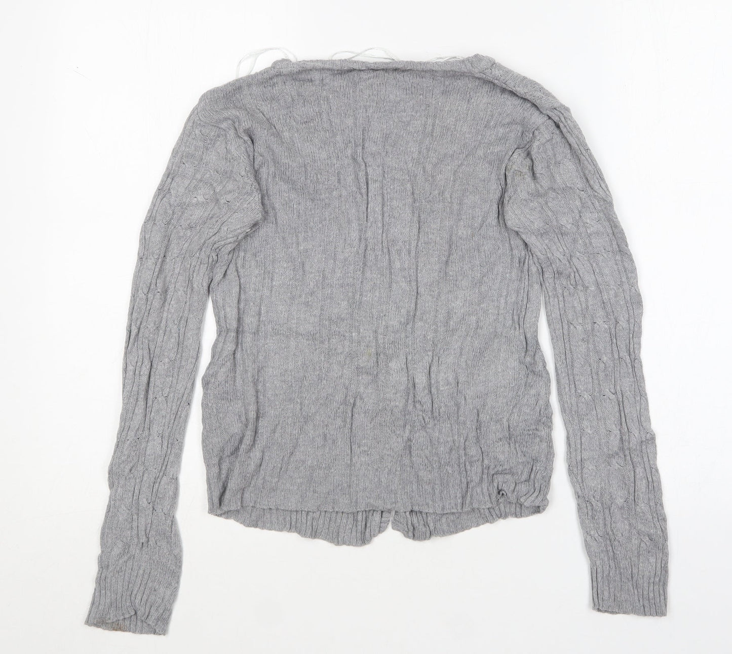 Womens UK Size XS Brave Soul Grey Cardigan Jumper