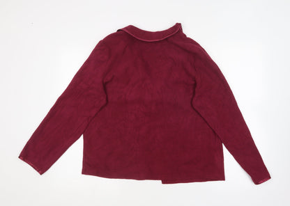 Womens UK Size 16 BM Purple Cardigan Jumper