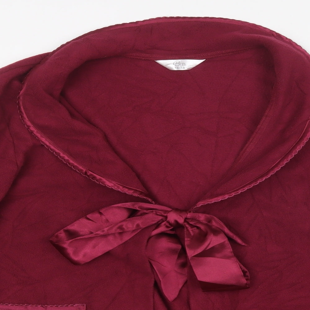 Womens UK Size 16 BM Purple Cardigan Jumper