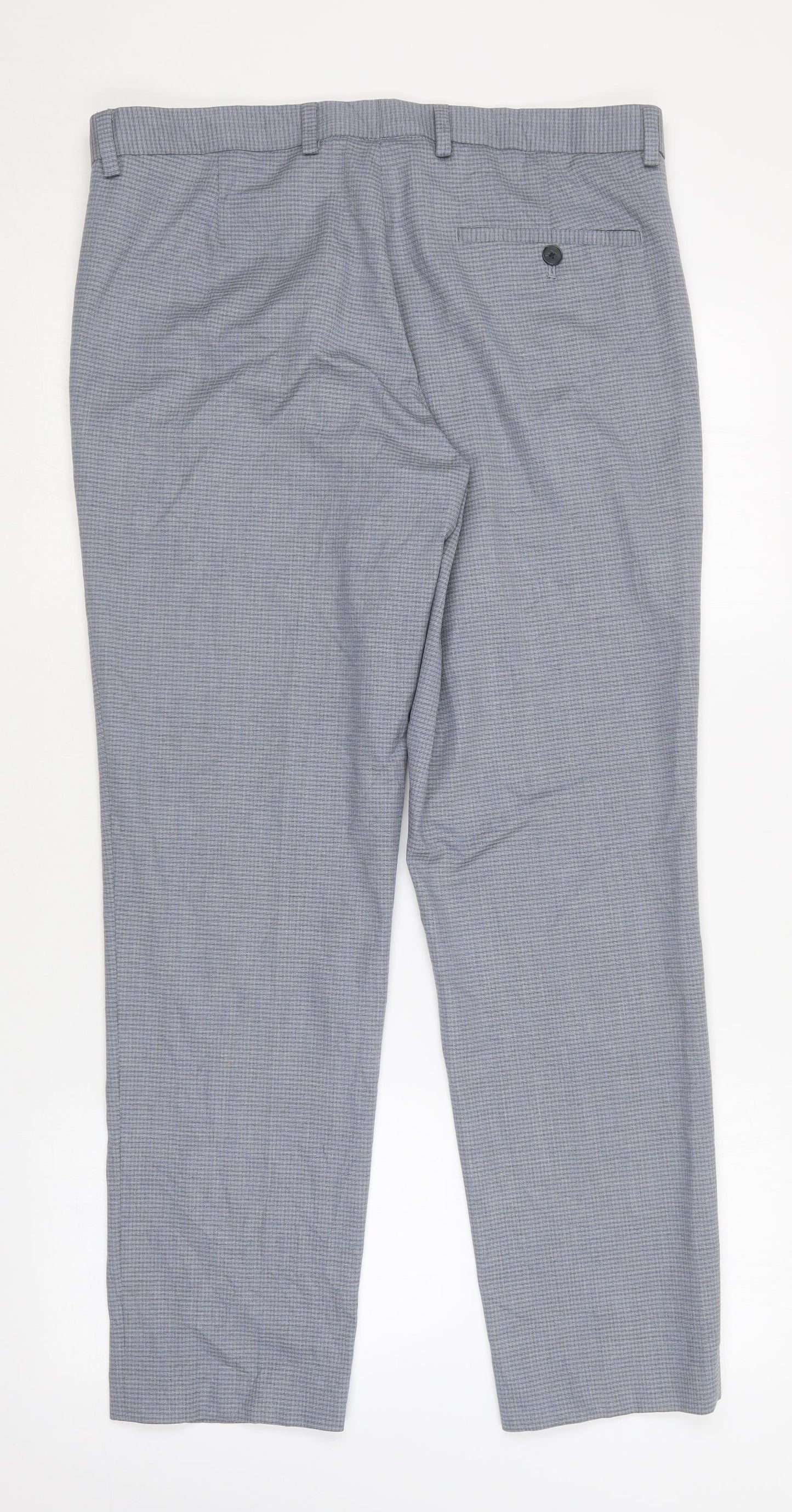 Womens UK Size 34 in Marks and Spencer Slim Fit Dress Pants Grey Trousers