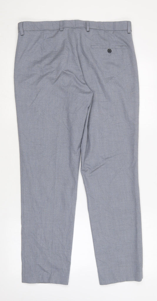 Womens UK Size 34 in Marks and Spencer Slim Fit Dress Pants Grey Trousers
