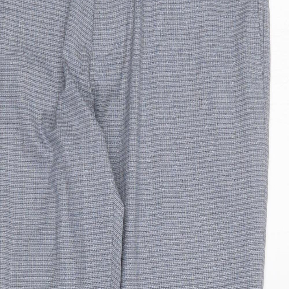 Womens UK Size 34 in Marks and Spencer Slim Fit Dress Pants Grey Trousers