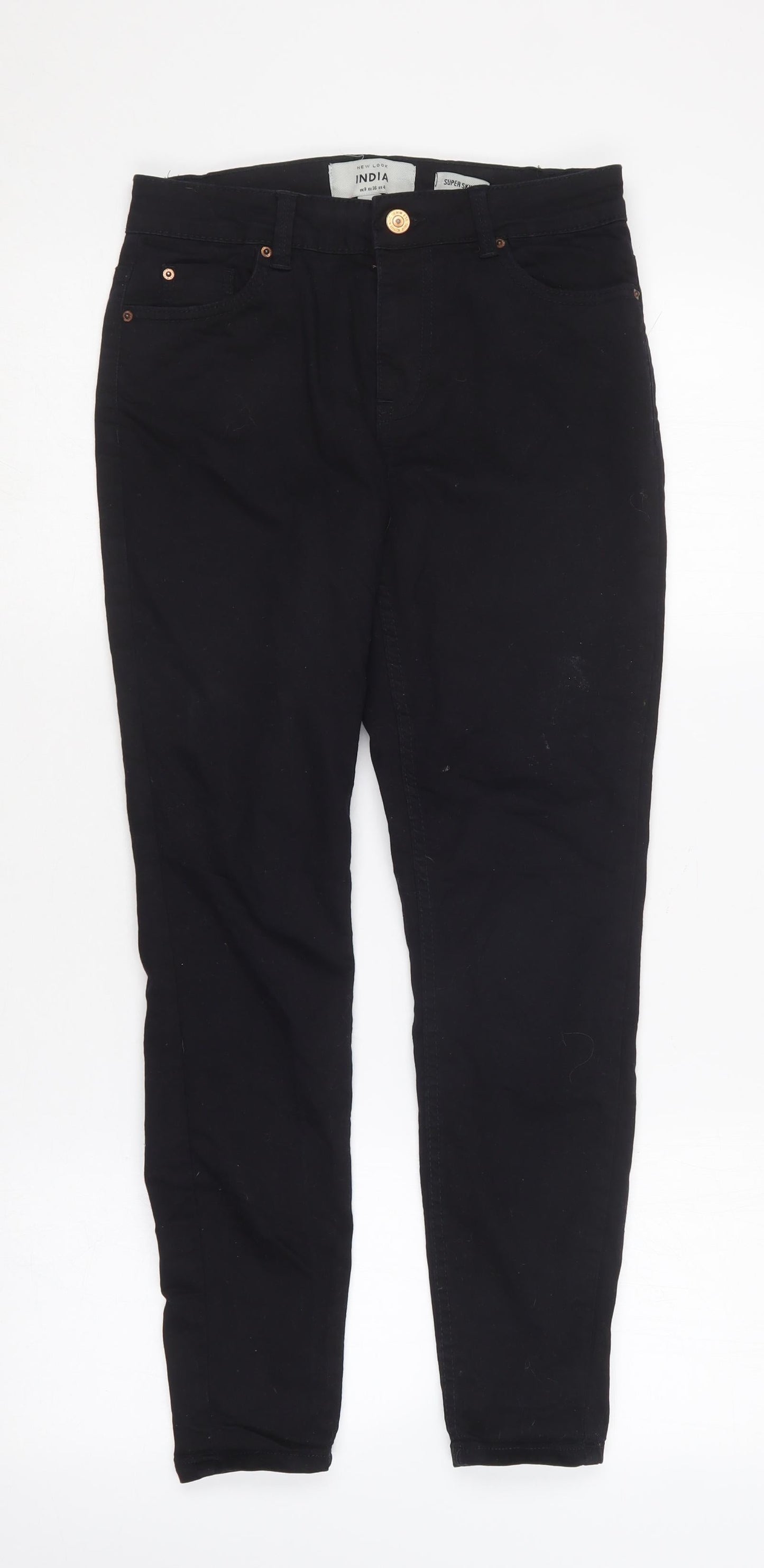 New Look Womens Blue  Cotton Skinny Jeans Size 8 L26 in Regular