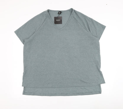 SheIn Womens Green Round Neck  Viscose Pullover Jumper Size XL
