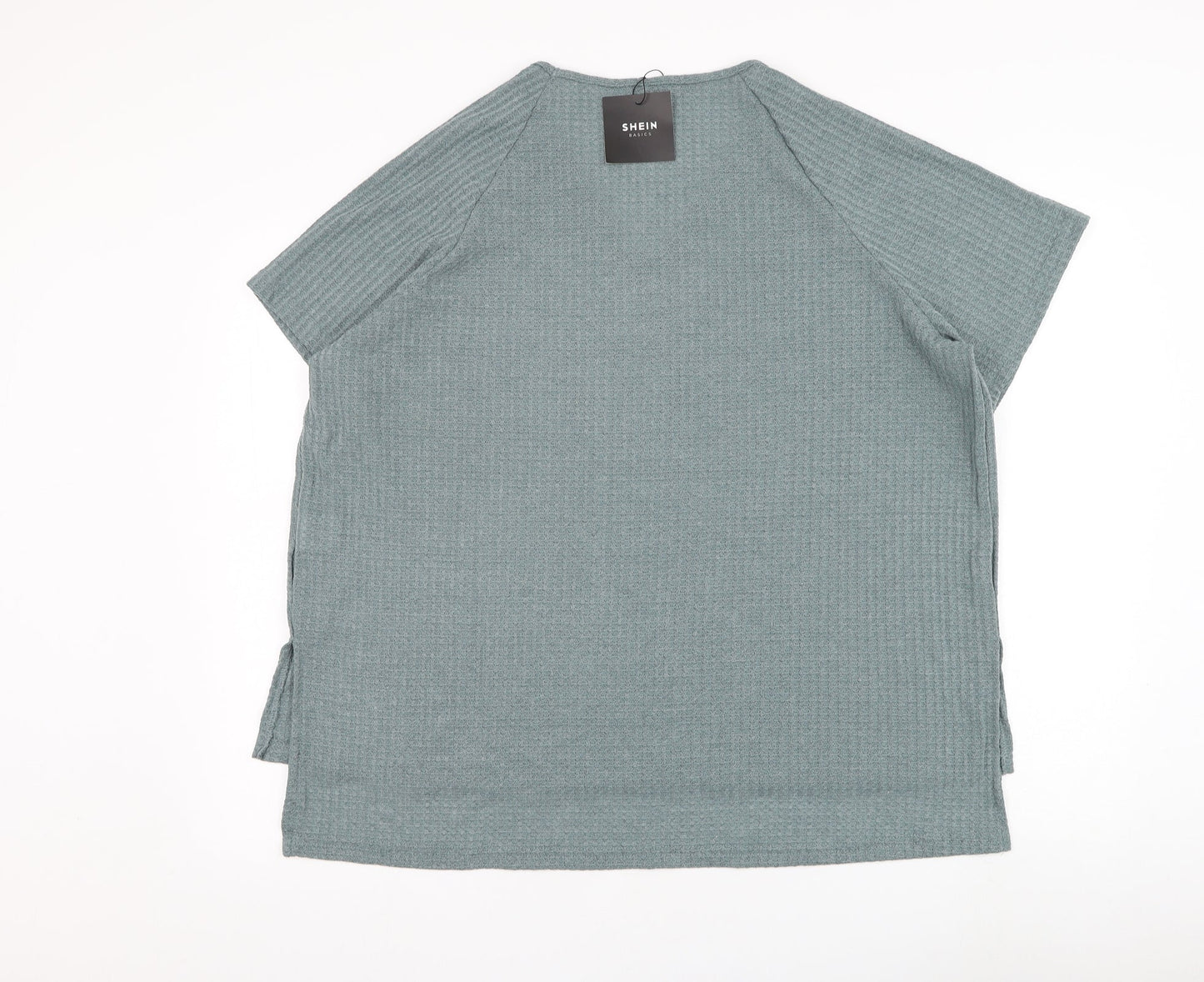 SheIn Womens Green Round Neck  Viscose Pullover Jumper Size XL