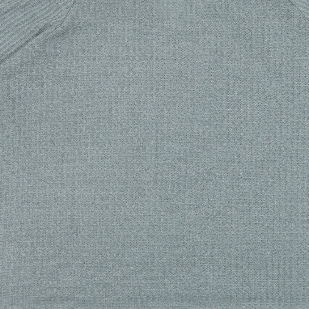 SheIn Womens Green Round Neck  Viscose Pullover Jumper Size XL