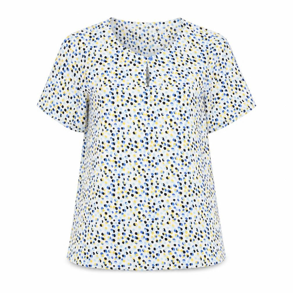Womens UK Size 6 Vortex White Basic Blouse