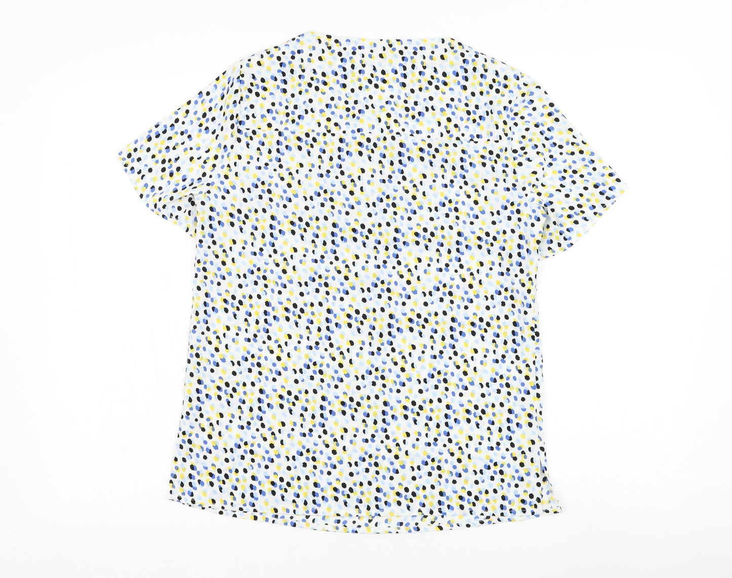 Womens UK Size 6 Vortex White Basic Blouse