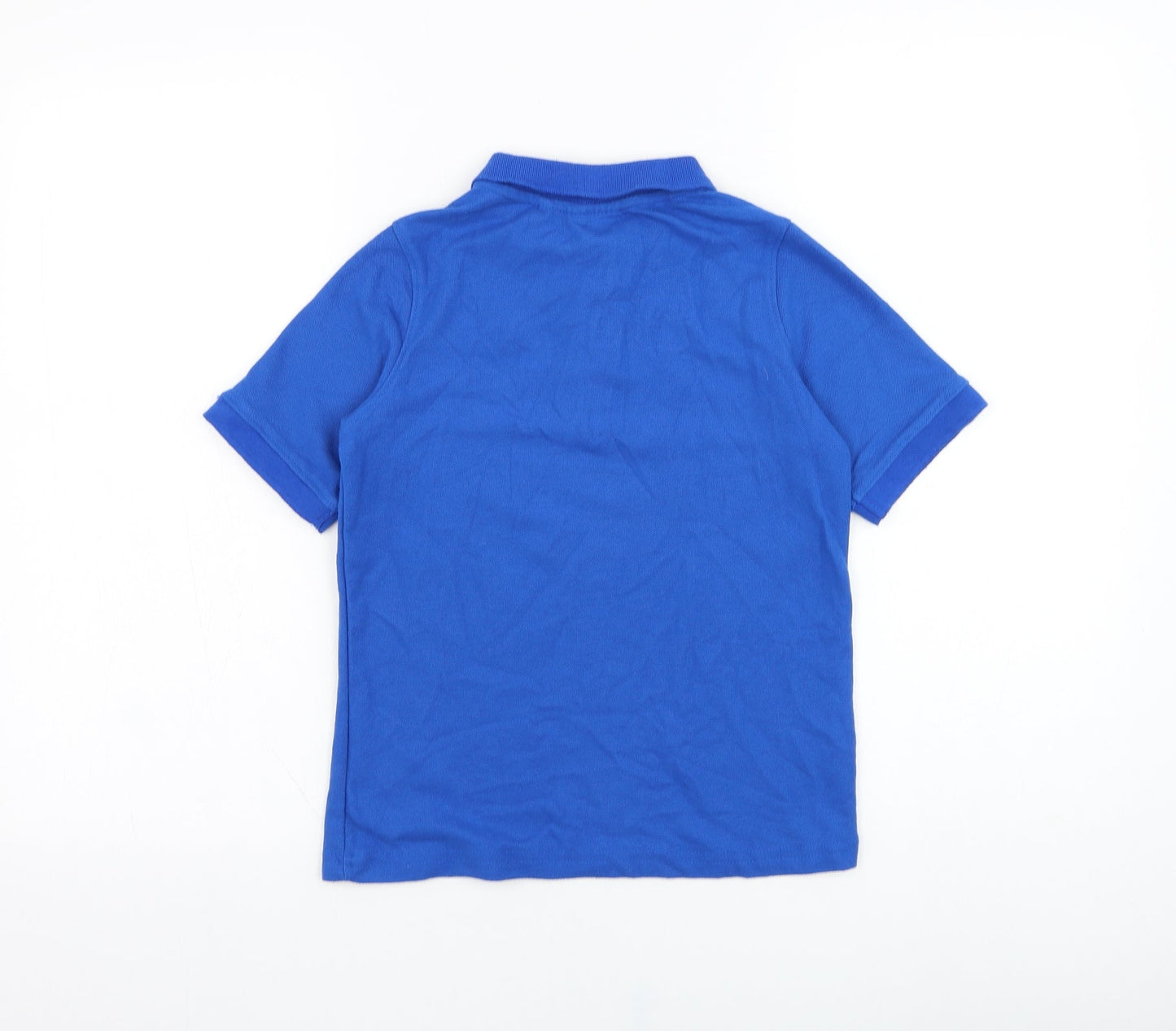 Slazenger Boys Blue  Polyester Basic Polo Size 9-10 Years Collared Pullover