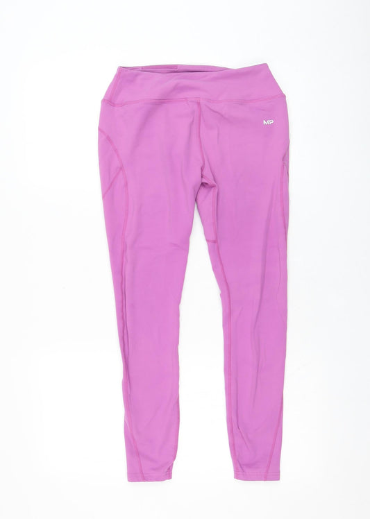 MP Womens Purple  Nylon Compression Leggings Size M L25 in Regular Pullover