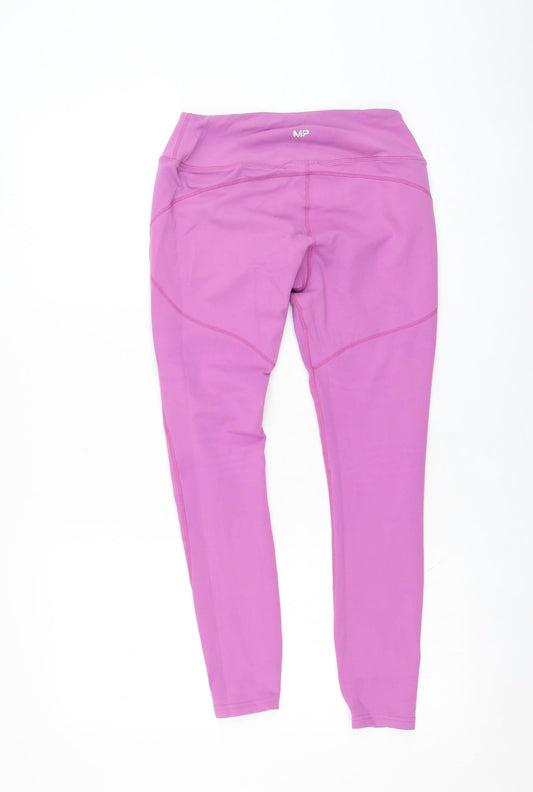 MP Womens Purple  Nylon Compression Leggings Size M L25 in Regular Pullover