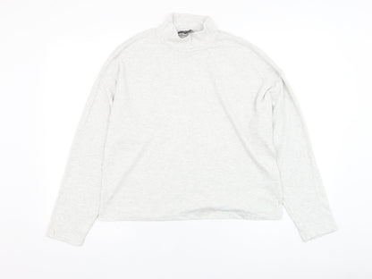 Primark Womens Grey Mock Neck  Viscose Pullover Jumper Size 12
