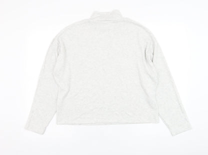 Primark Womens Grey Mock Neck  Viscose Pullover Jumper Size 12
