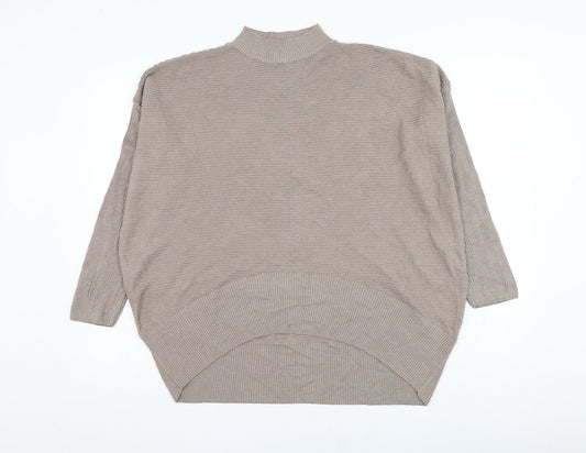 Primark Womens Brown Round Neck  Cotton Pullover Jumper Size 12