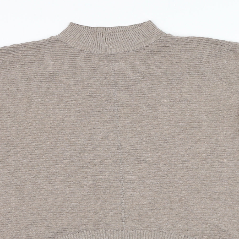 Primark Womens Brown Round Neck  Cotton Pullover Jumper Size 12